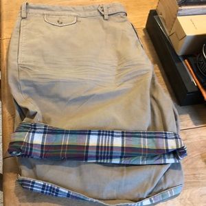 Ralph Lauren reversible khaki/madras shorts
